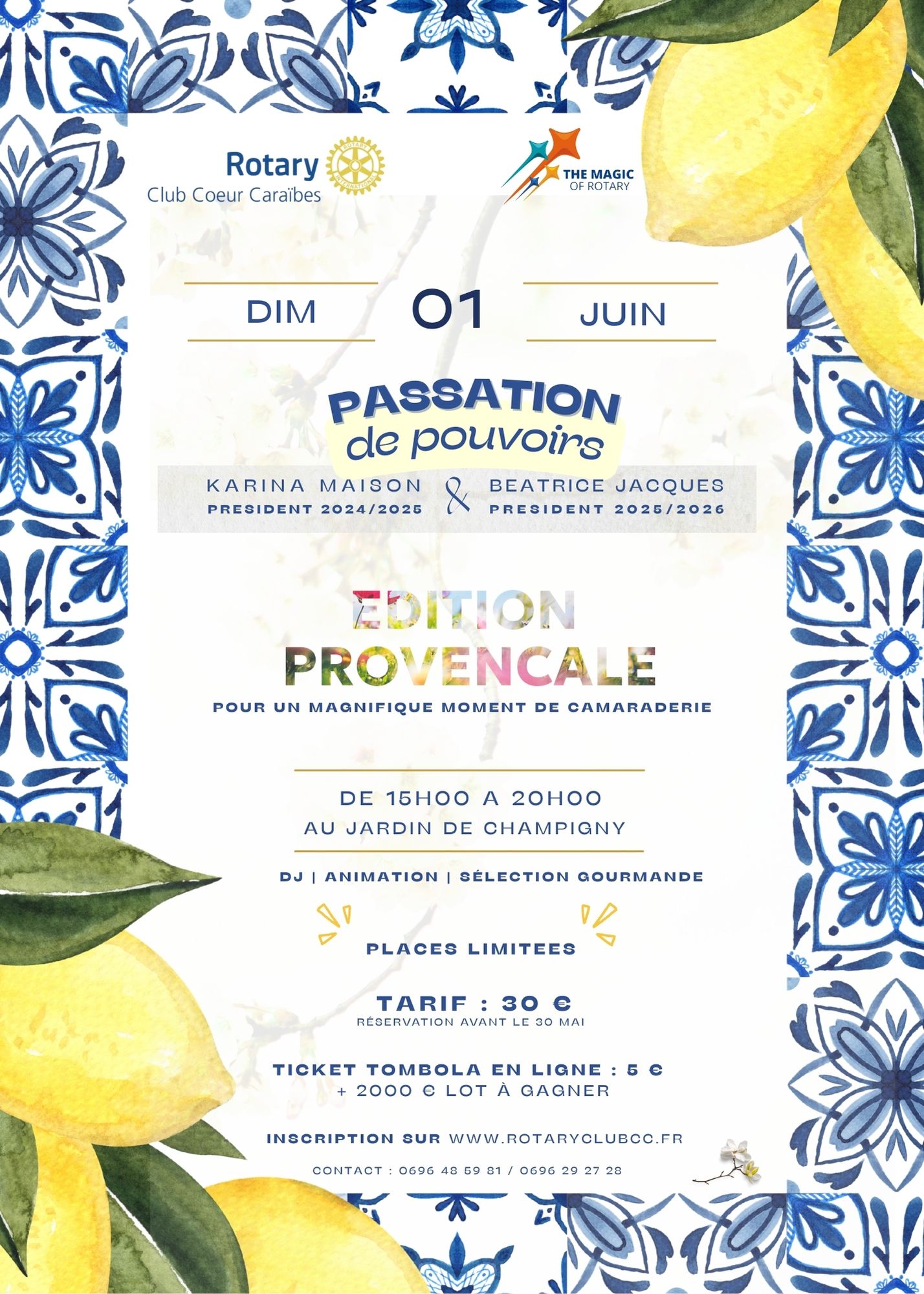 Flyer Passation Rotary 2025